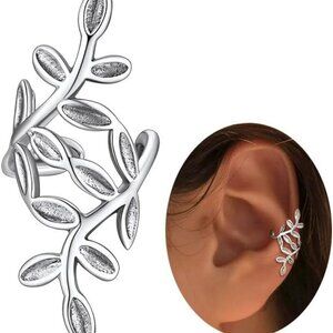 Ear Cuff Earrings Non Piercing Sterling Silver Lightweight Gift Box